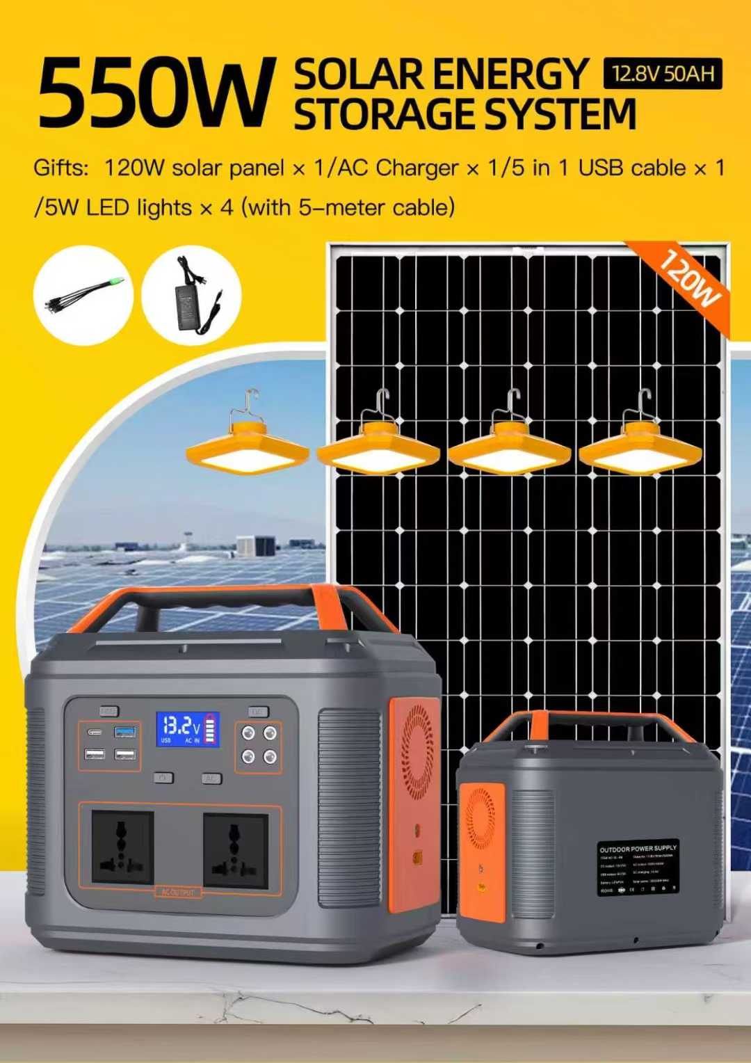 FIBON 550w Solar generator