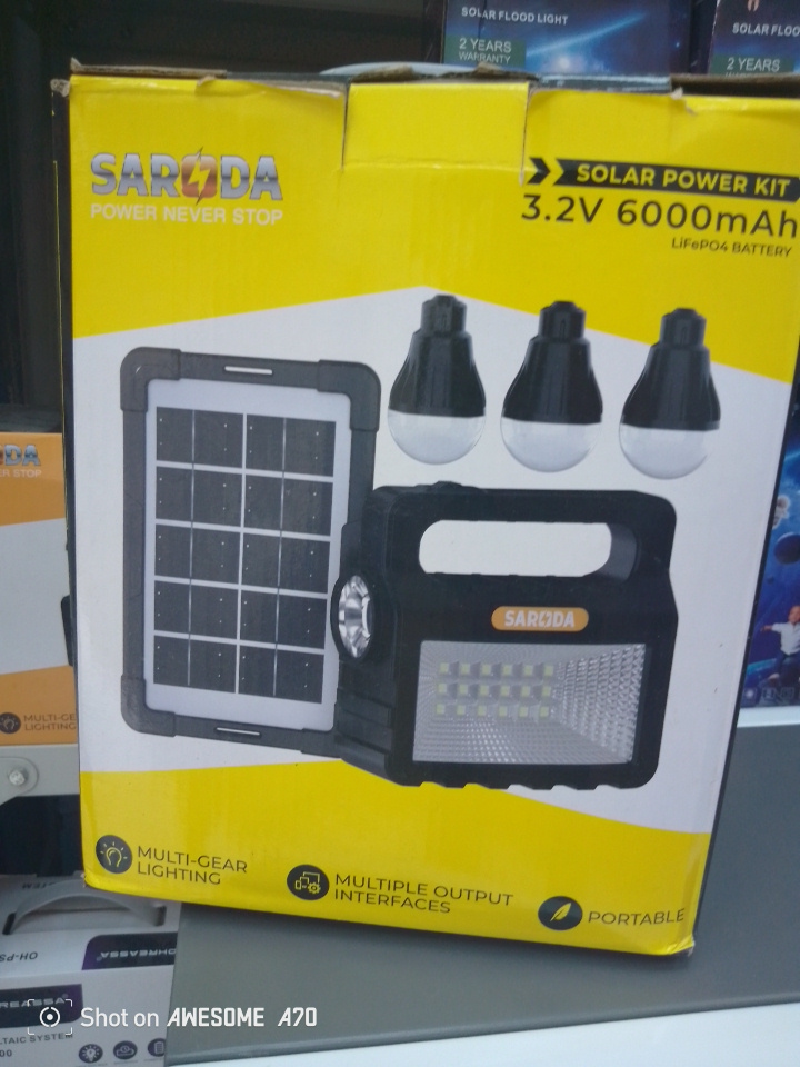 Solar lighting kit
